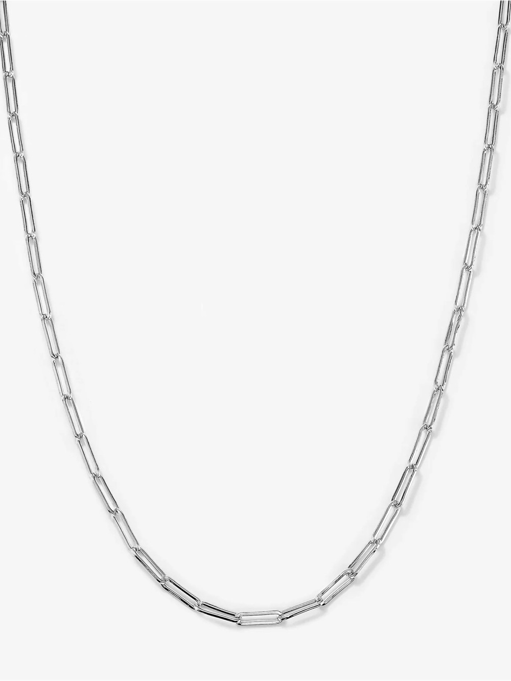 Melinda Maria Silver Paperclip Link Necklace